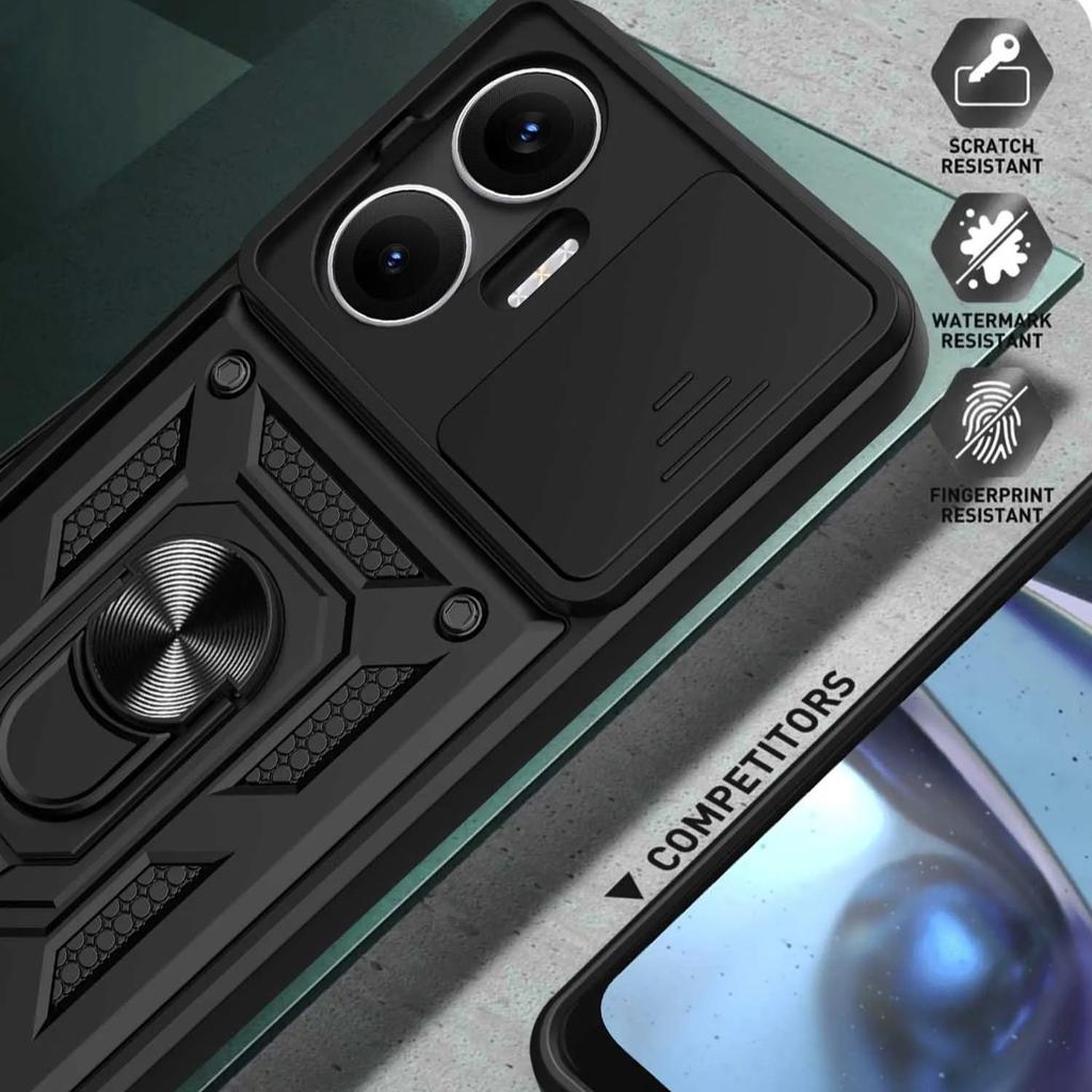 Armored Protective Shell With Magnetic Ring For Mi Poco F7 X7 Pro F7 Ultra  C75 C71 Phone Case With Camera Protection