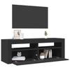 TV Stand with LED Lights Black 120 X 35 X 40 Cm