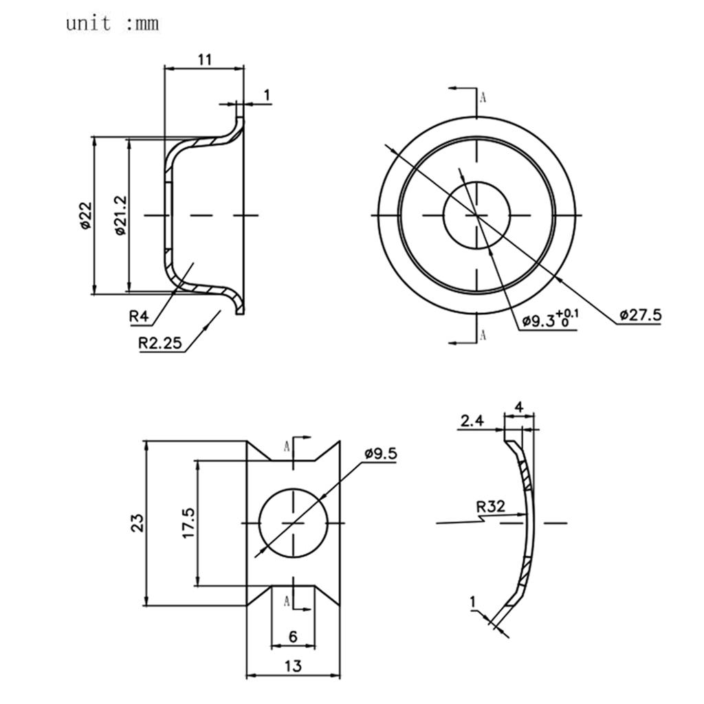 1/4 Inch Copper Guitar Output Plug Socket for Guitar Musical Instrument Parts
