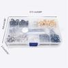 400Pcs 6mm Grommet Kits 4 Colors Grommet Eyelet Set with Install Tool Eyelet Punch Kits for Leather Belt Clothes