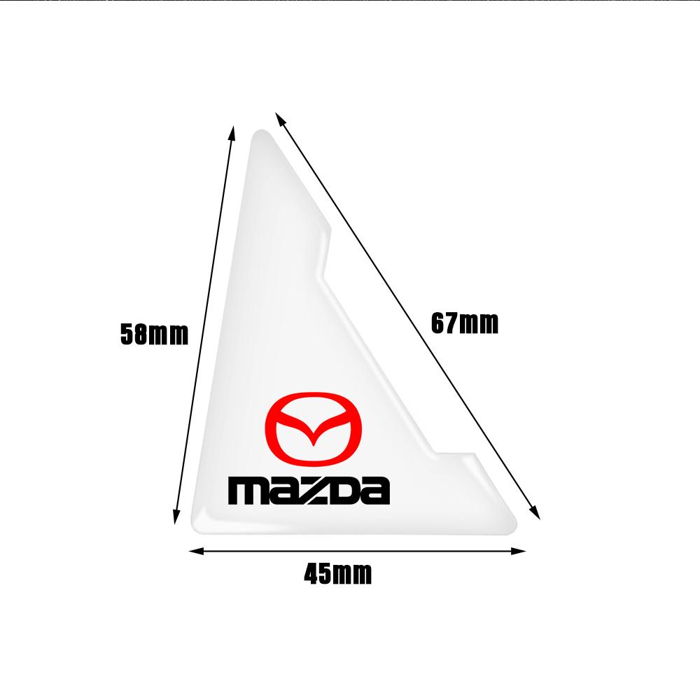 2/4Pcs For Mazda 3 Axela 6 GH CX5 3 CX30 MS Car Door Corner Cover Bumper Transparent Silicone Collision Anti-scratch Protector GF8