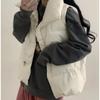 Koreanische Mode Winter Baumwollgepolsterte Warme Weste Damen Stehkragen Einfarbig All Match Jacke Lässig Hübsch Locker Kleidung Neues Design