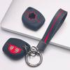 Silicone Remote Key Cover for Suzuki Swift Alto Jimny SX4 Vitara Ignis Celerio with Keychain Honeycomb Texture Metal Keychain Remote Key Protector
