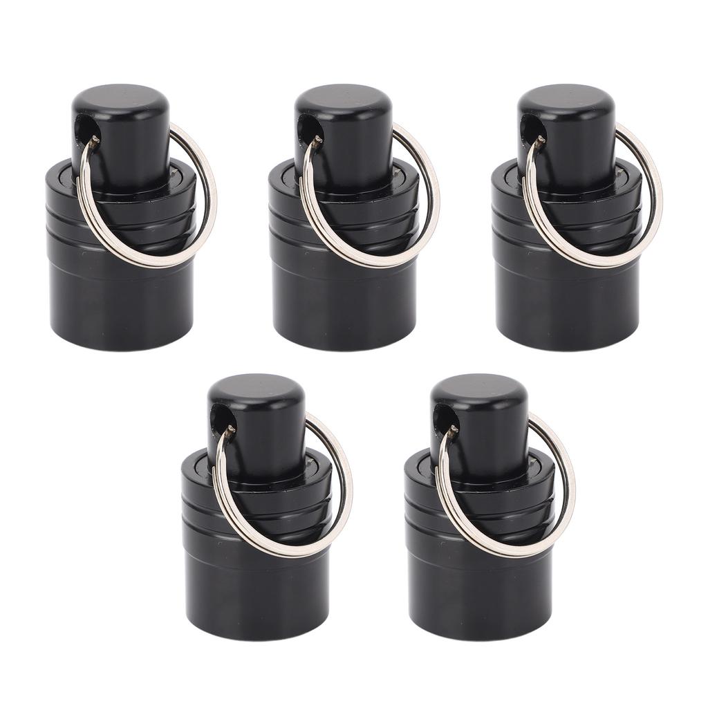 5PCS Drill Bit Holders with 1 Keychain Aluminum Alloy Portable Extension Bar Holder for Electric
