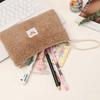 Large Capacity Cute Plush Travel Cosmetics Lipstick Storage Bag Womens Makeup Bag Handbag Pencil Case Student Supplies