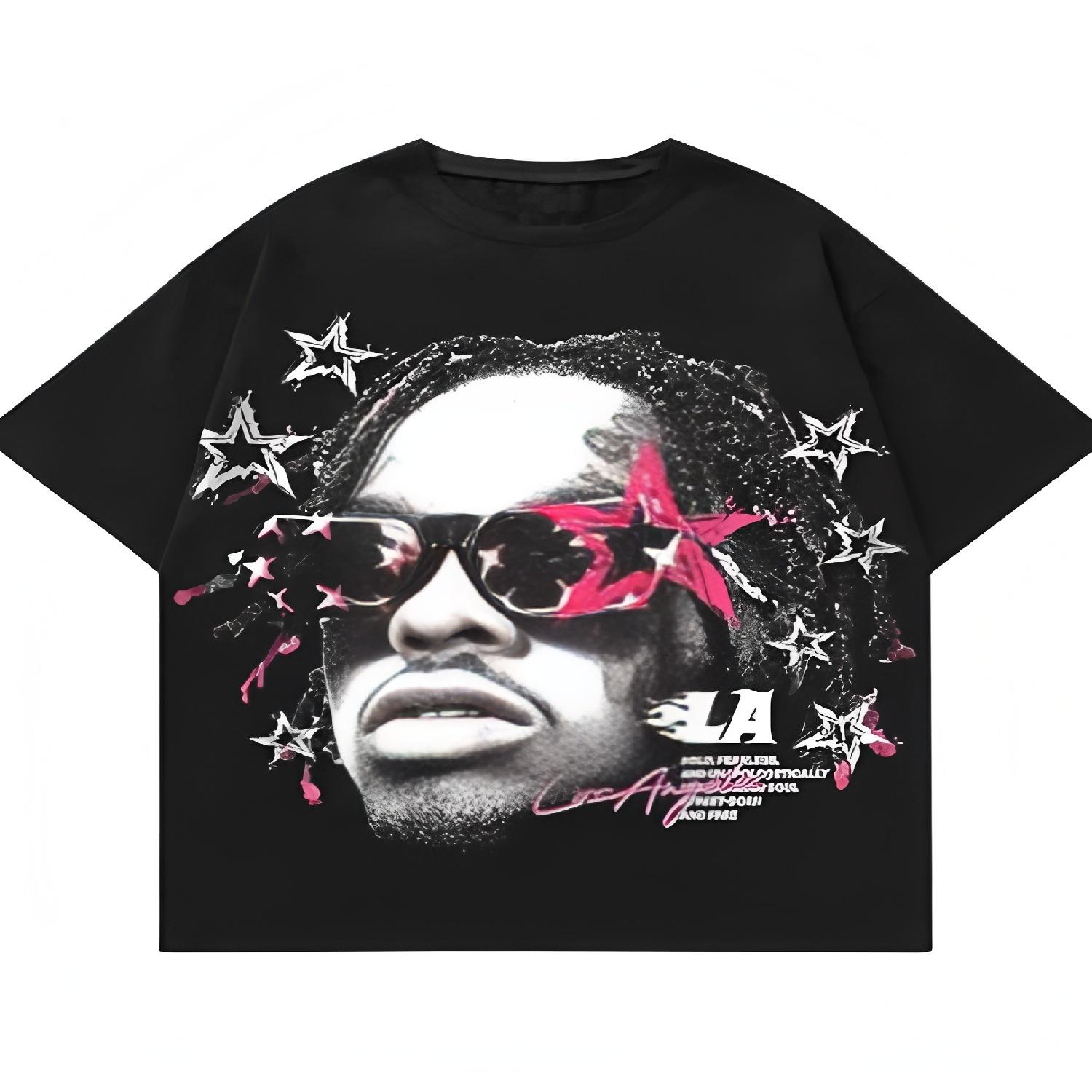 

Men s Graphic Tee Oversized Crewneck Short Sleeve Y2K T Shirt S