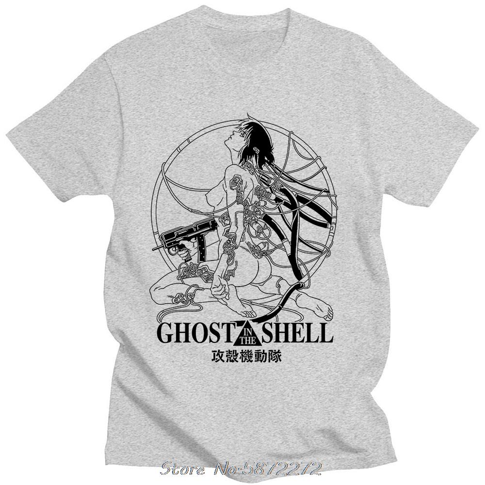 Kusanagi Motoko Ghost Soldier Ghost In The Shell T-Shirts Women Cotton T Shirt Anime Short Sleeve Tee Shirt Clothes Streetwear Top