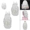 Santa Claus Wig And Beard Cosplay Christmas White Curly Hair for Stage