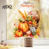 Turkey Window Decals for Home Harvest Themed Static Sticker Decorative Non Adhesive Cling Festival Ornaments Removable Watercolor Balcony