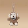 Forest Explore Small Plush Dog Charm With Short Pile Fiber For Birthday Gift