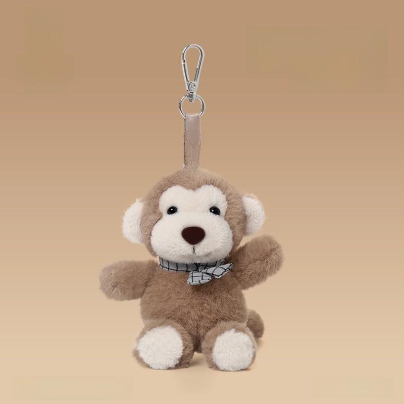 Forest Explore Small Plush Dog Charm With Short Pile Fiber For Birthday Gift