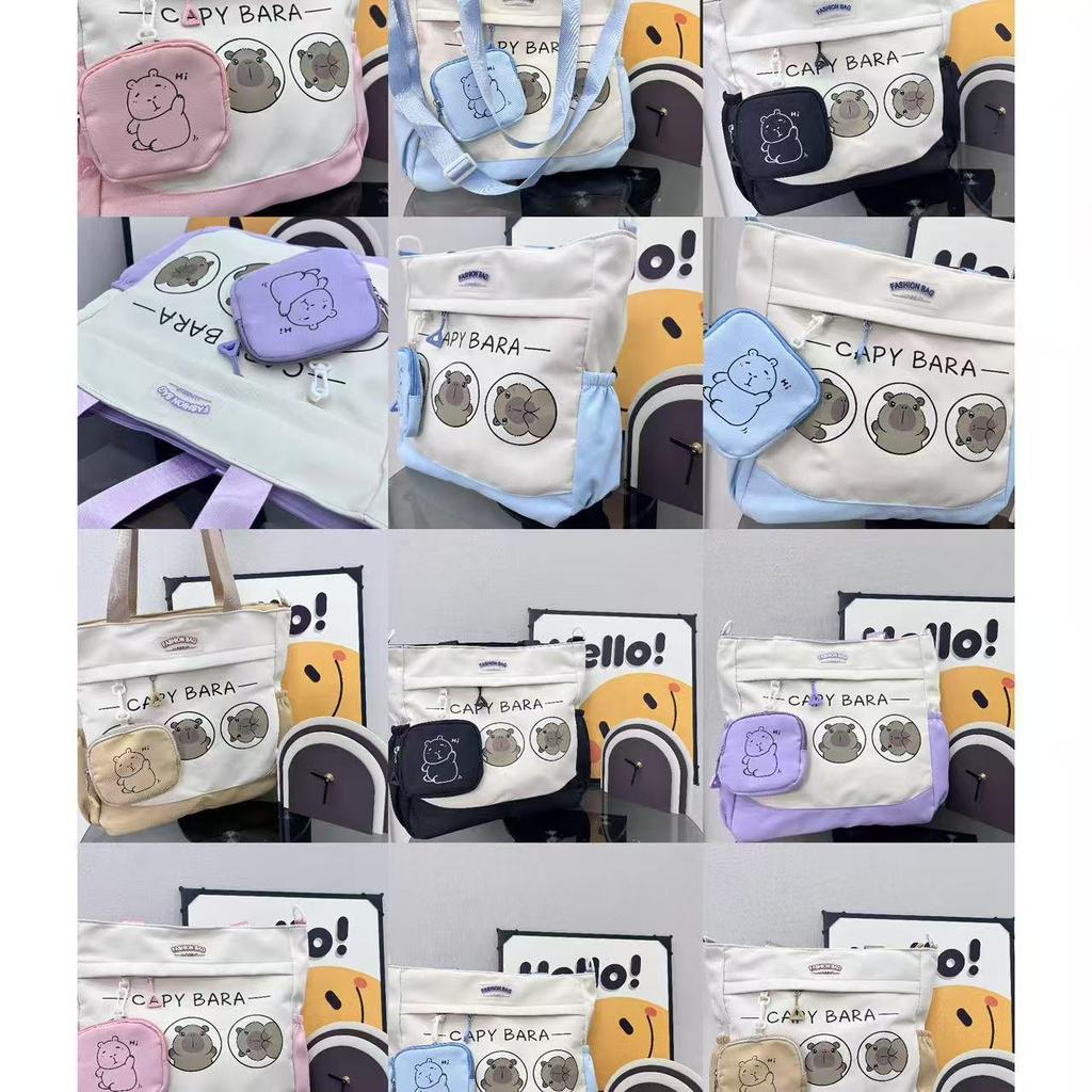 Best-Selling Girls' Colorblock Cute Card Crossbody Bag - Large Capacity for Classes/Tutoring