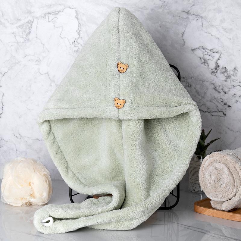 Double Layer Quick-Dry Hair Towel Cap for Adults & Kids - Super Absorbent