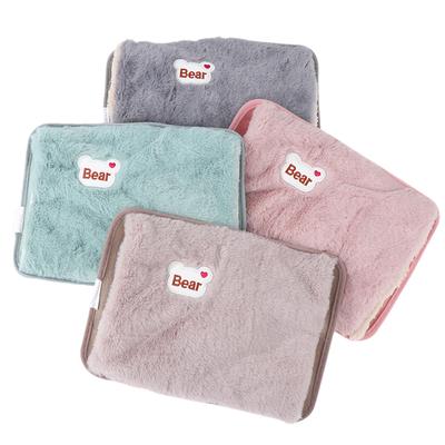 1 Set Cute Hand Warmer Heat Pack Rechargeable Electric Hot Water Bag Safety Rabbit Fur Reusable Hot Water Bottle Handwarmer