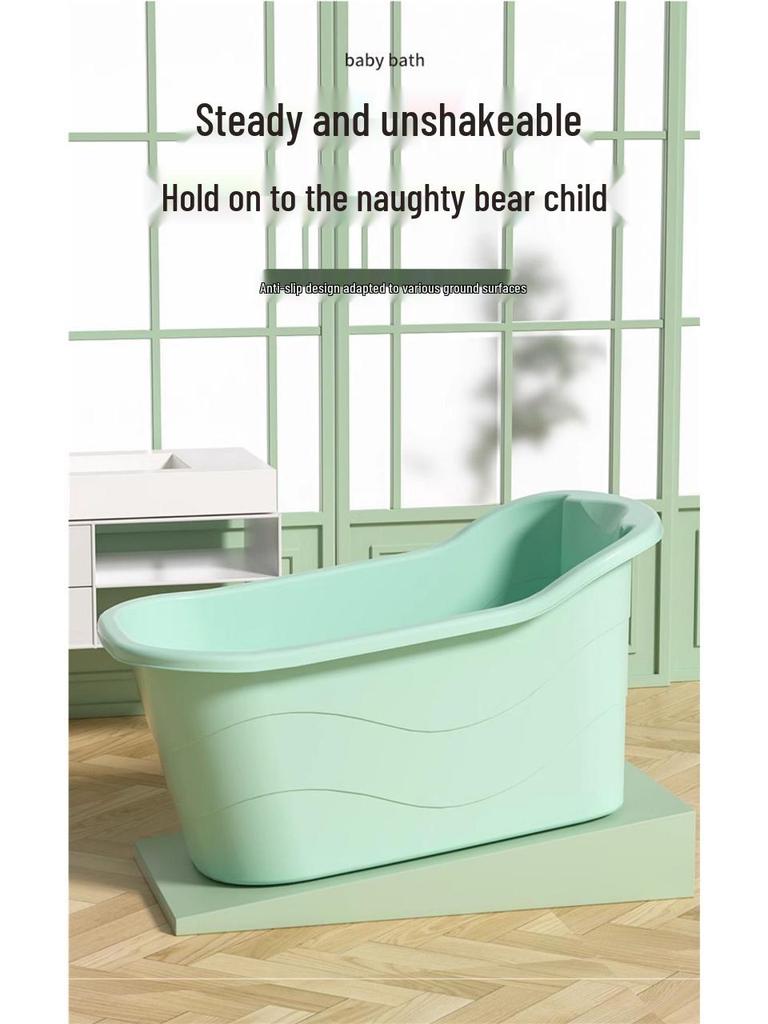 Large Infant & Child Soaking Bathtub - Full Body Bath Tub for Home