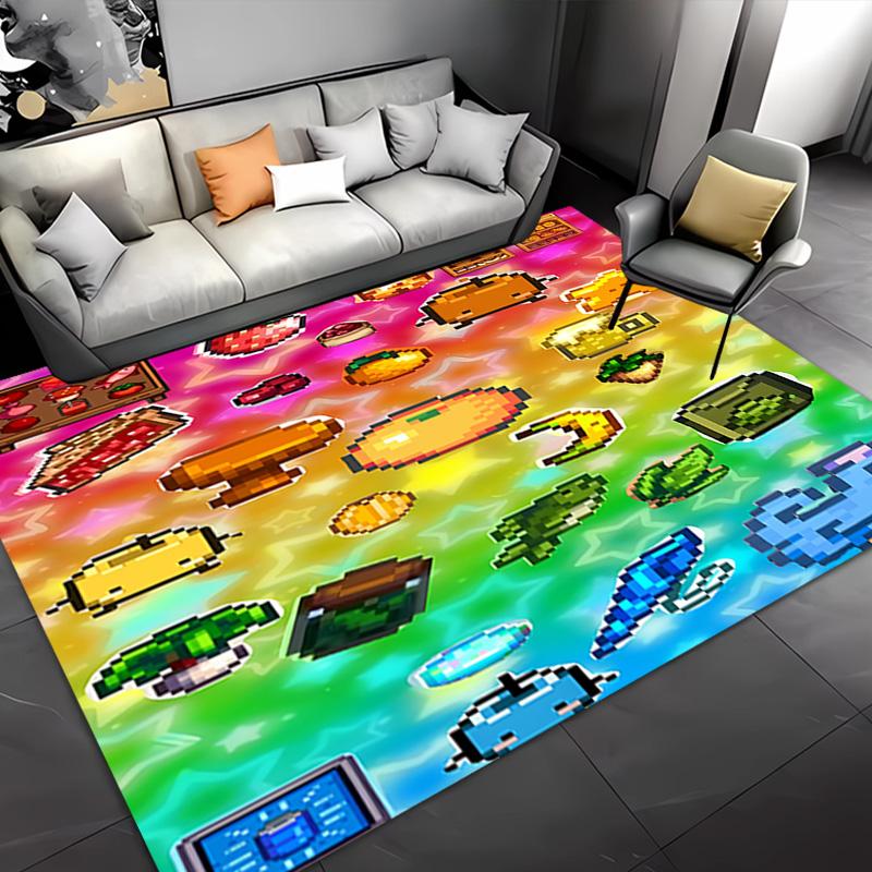 game Stardew Valley Entrance Mat, Non-Slip Mat Area Rug,Room Decor, Outdoor Decor, Kitchen Rug,Doormat - Machine Washable, Easy to Clean