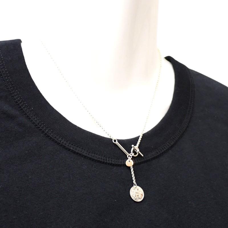 HERMES   Necklace K18 Pink Gold/Silver925 Women