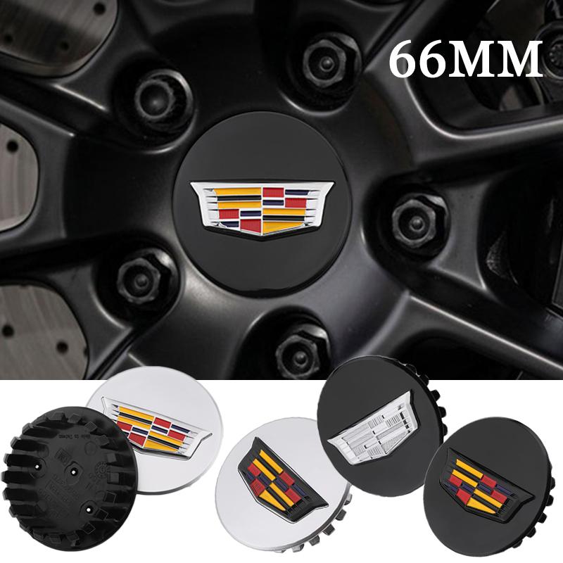 Dla Cadillac Escalade XT5 XT6 CT5 CT6 XTS CT4 66mm 4szt. Nakładki na środek koła samochodowego Akcesoria Emblemat opony samochodowej Stylizacja samochodu