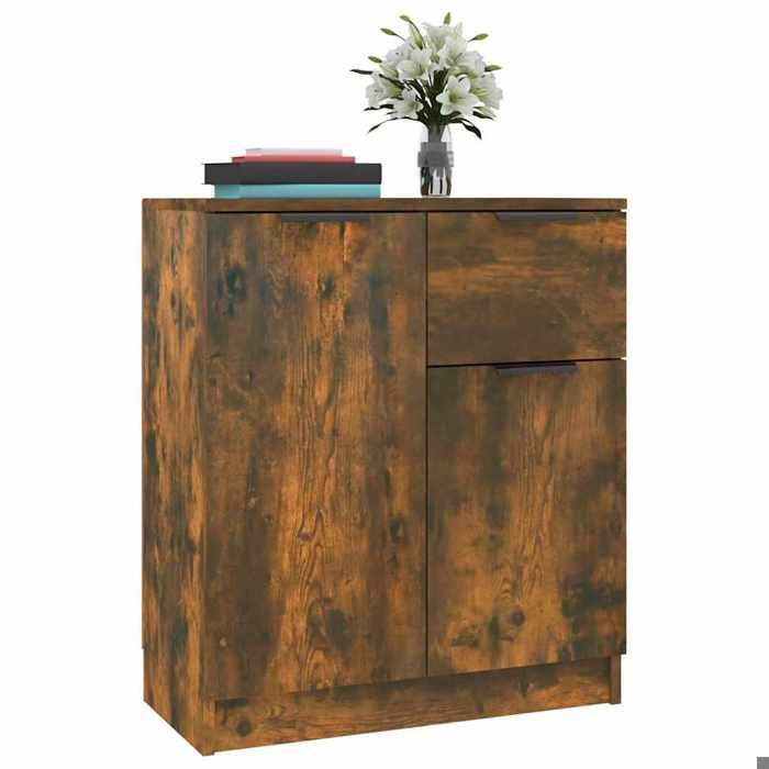 Maison Exclusive - Buffet Chêne fumé 60x30x70 cm Bois d'ingénierie