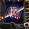 Wall Hanging Tapestry Boston Red Sox Print Cloth for Living Room Bedroom Home Decor