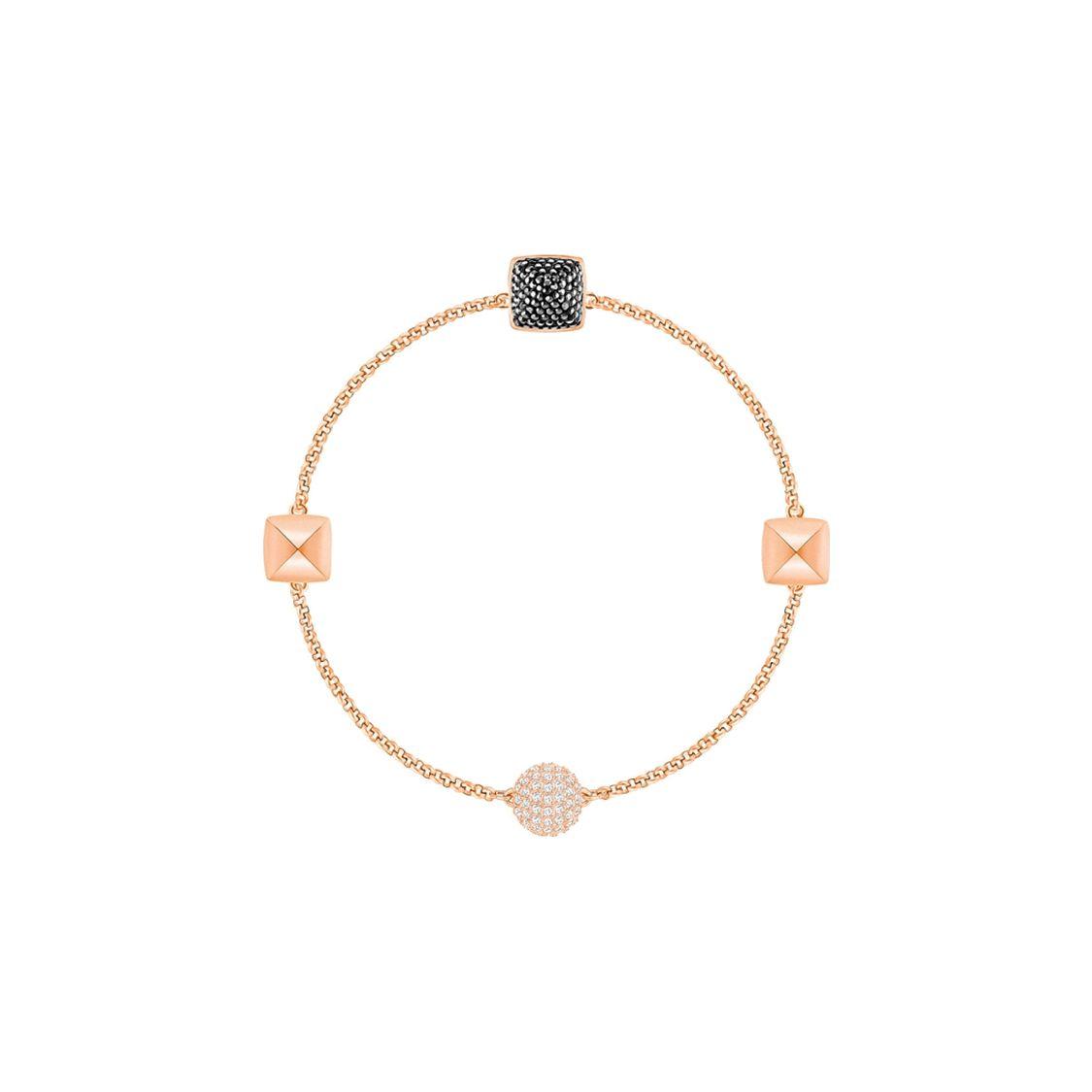 Swarovski Remix Black Square Magnetic Bracelet Women bracelets Gold 5373213 M