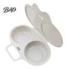 Compact Kitchenware for Home Dual Cavity Microwave Egg Cooker, Food-Grade PP Steamer Mold Poached Time Saving Breakfast Tool Fried Boiled Eggs,
