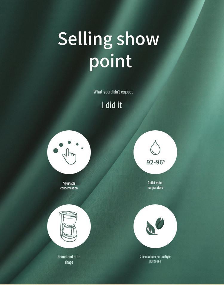 Homezest Deutsche Automatische Filterkaffeemaschine - Kompakte Kanne im amerikanischen Stil für Zuhause & Büro