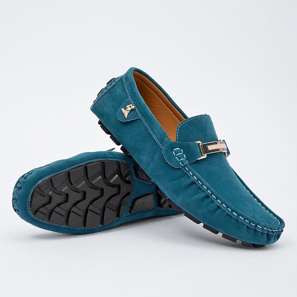Scarpe da Uomo in Pelle Scamosciata Taglia Grande 50 Mocassini Comode Scarpe Casual Unisex Scarpe da Guida Mocassini Scarpe Piatte Calzature da Uomo
