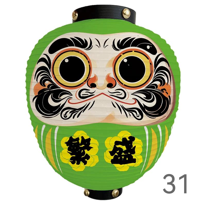 Japanese Style Cartoon Wish Dharma Hanging Lantern Japan Mascot Daruma Sushi Pub Bistro Restaurant Izakaya Decor Lantern