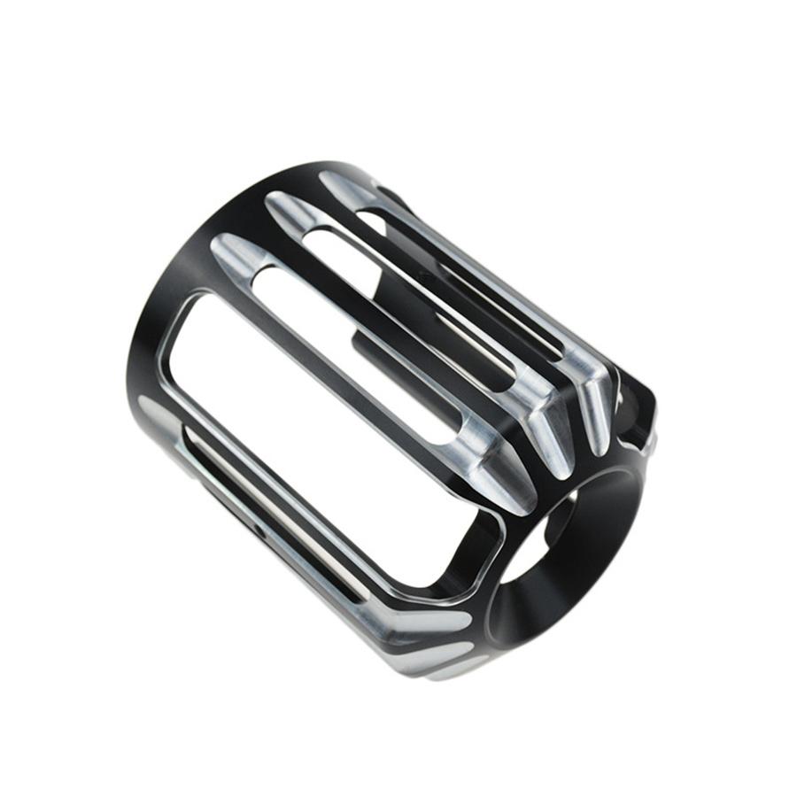 Black CNC Aluminum Alloy Motorcycle Oil Filter Cover Cap Trim