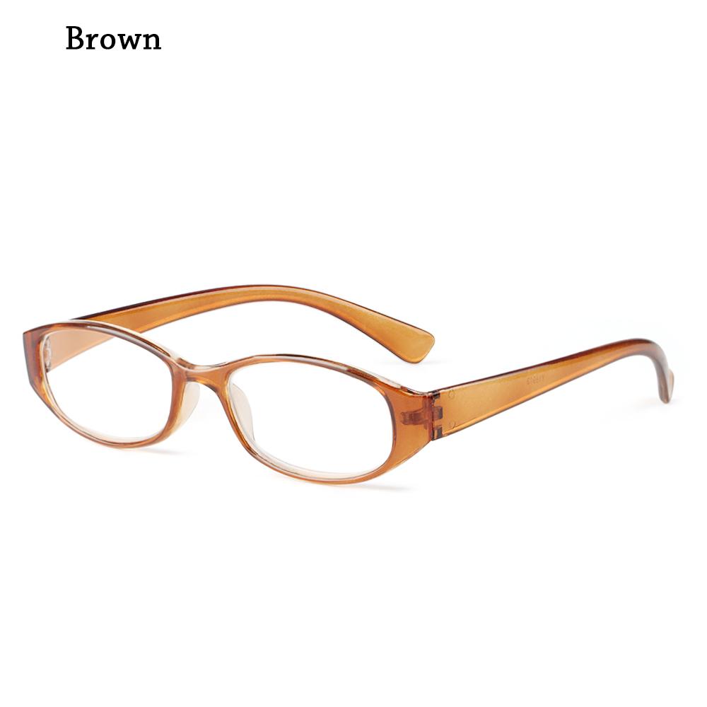 

Fashion Reading Glasses Ultra Light Frame Eye Protection Men Women Elegant Comfortable Eyeglasses Diopter +1.0~4.0 +100 коричневый