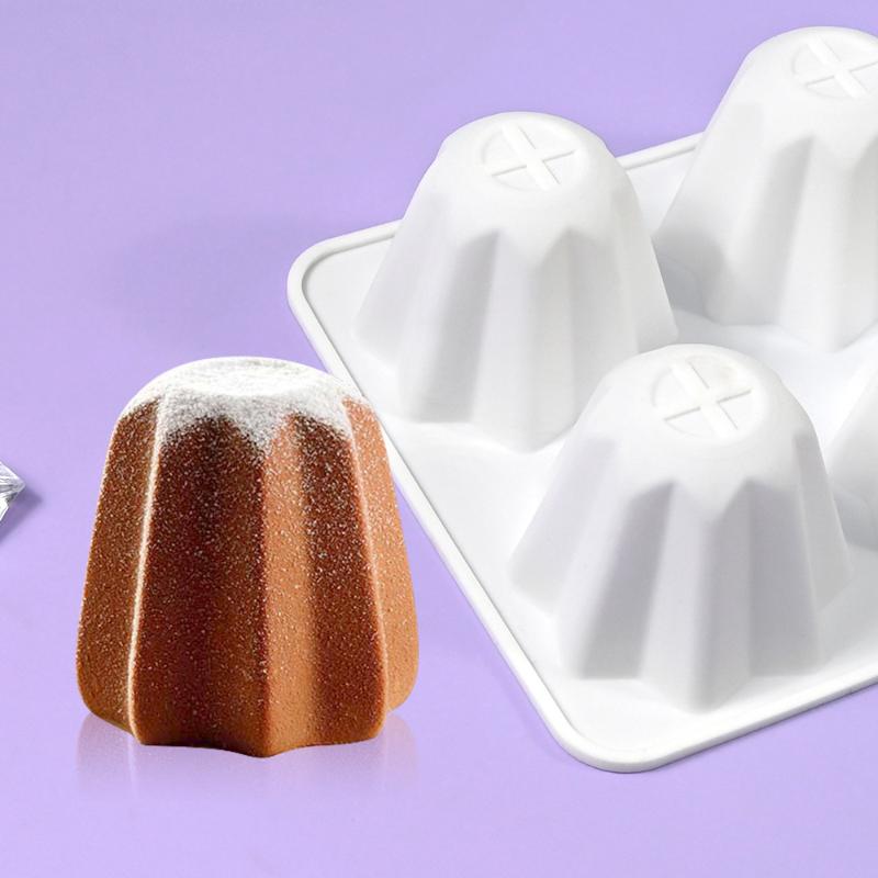 8 Holes Silicone Octagonal Cake Molds Nonstick Pandoro Bread Pan for Baking Parties Family Events Cooking