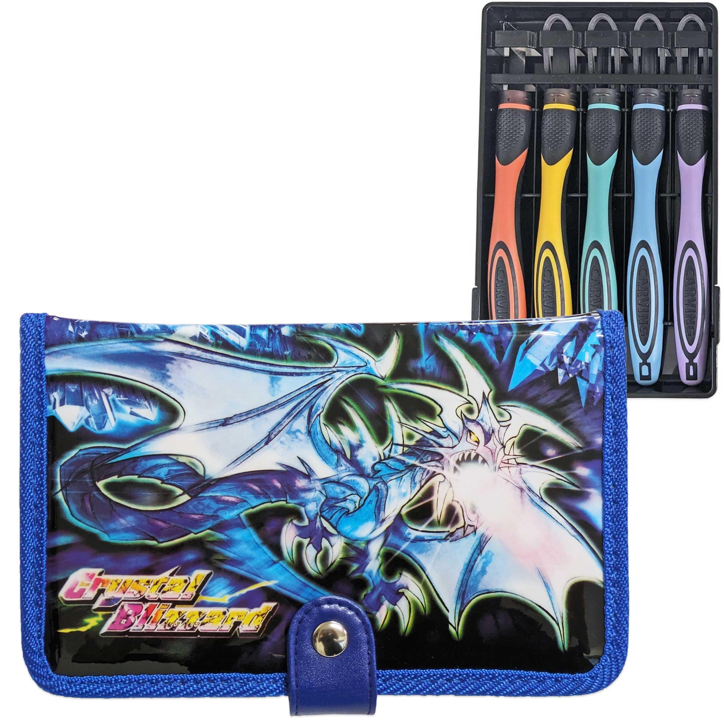 

Yoshiharu Cutlery Crystal Blizzard Grip Chisel Set with Safety for Elementary School Students 2-Way Guard, Right-Handed синий