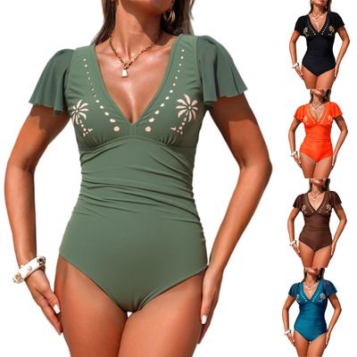 Women's Color Hollow,Out Sports One,Piece Swimsuit