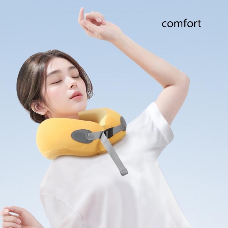 Memory Foam Travel Neck Pillow for Head and Neck Support Soft U Shape Cushions for Airplanes Car Home Office