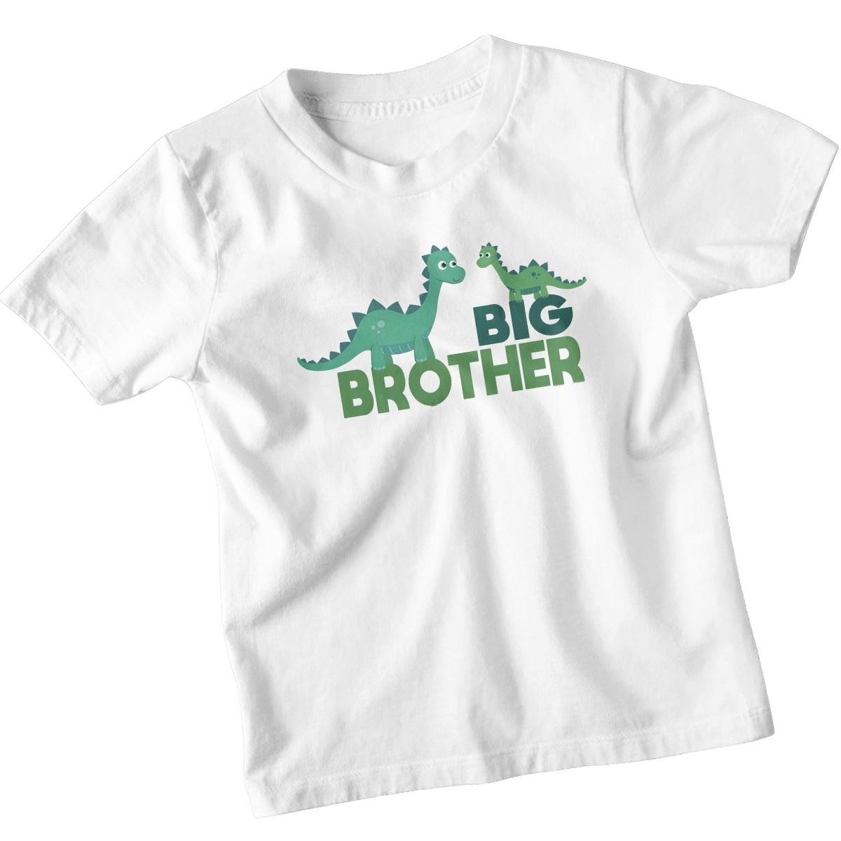 

Big Brother Sibling Animals Boys 100% Cotton T-shirt Mens Tees Top Dinosaur Cool Tee S