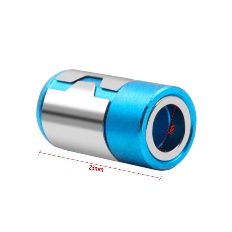 Light Blue Magnetic Ring for Screwdriver Bits - Universal Steel Sleeve