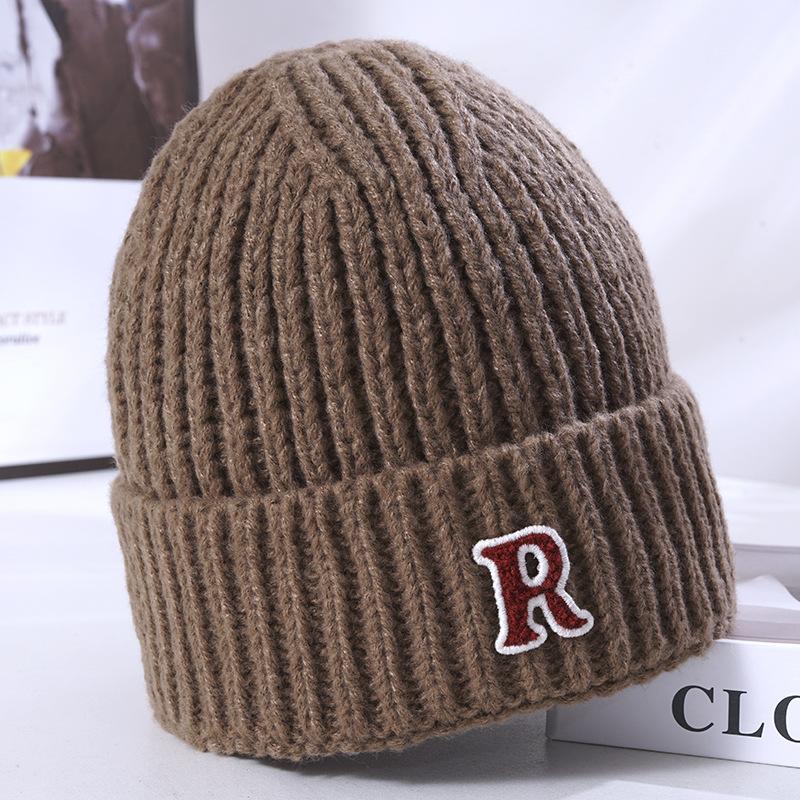 Women's Winter Warm Knitted Hat Korean Style Versatile Big Head Circumference Face Small Wool Hat Windproof Ear Head Hat