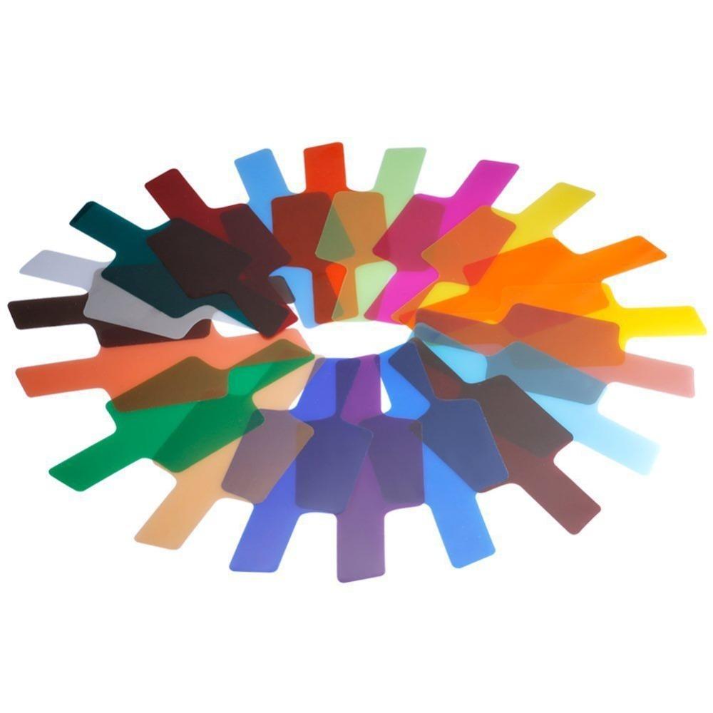 

Transparent Colour Filter for Camera Flash Speedlite Color Gels Filters Photographic