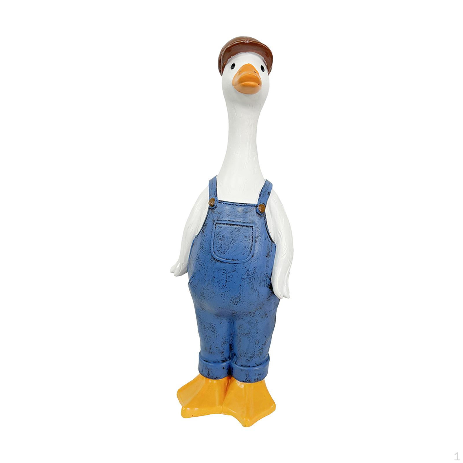 

Decorative And Versatile Garden Duck Figurine, Modern Fun Sculpture, Figurine for Home, Cowboy Duck