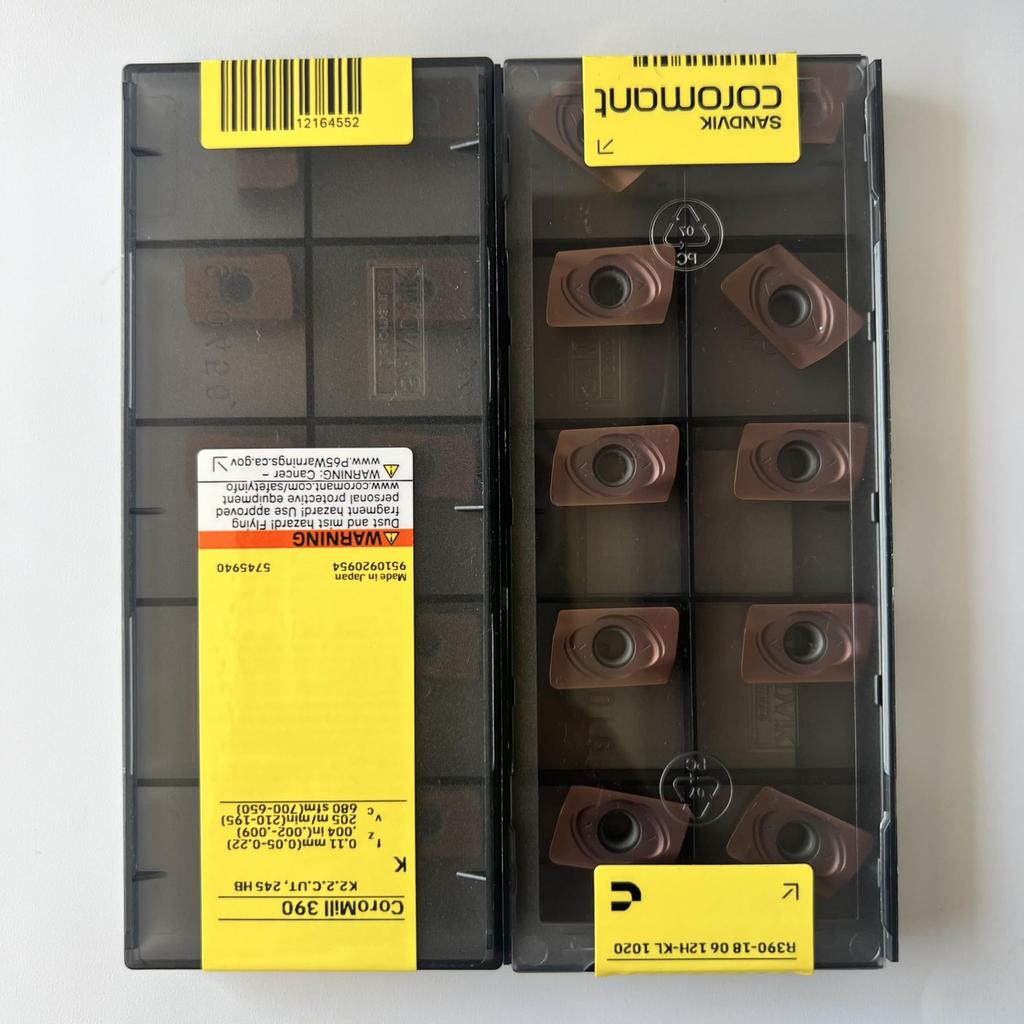 SANDVIK / R390-180612H-KL 1020 / Original Swedish hard alloy blade 10 Pcs