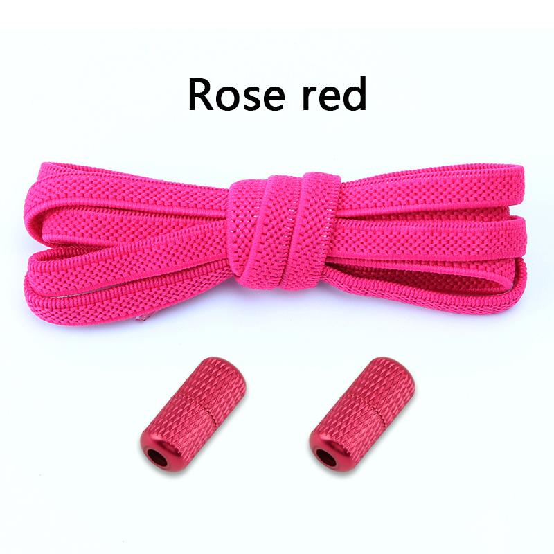 No Tie Shoelaces Metal Lock Flat Elastic Shoe Laces Sneakers Kids Adult Shoelace Flower Noodle Capsule Buckle Shoes Accessories