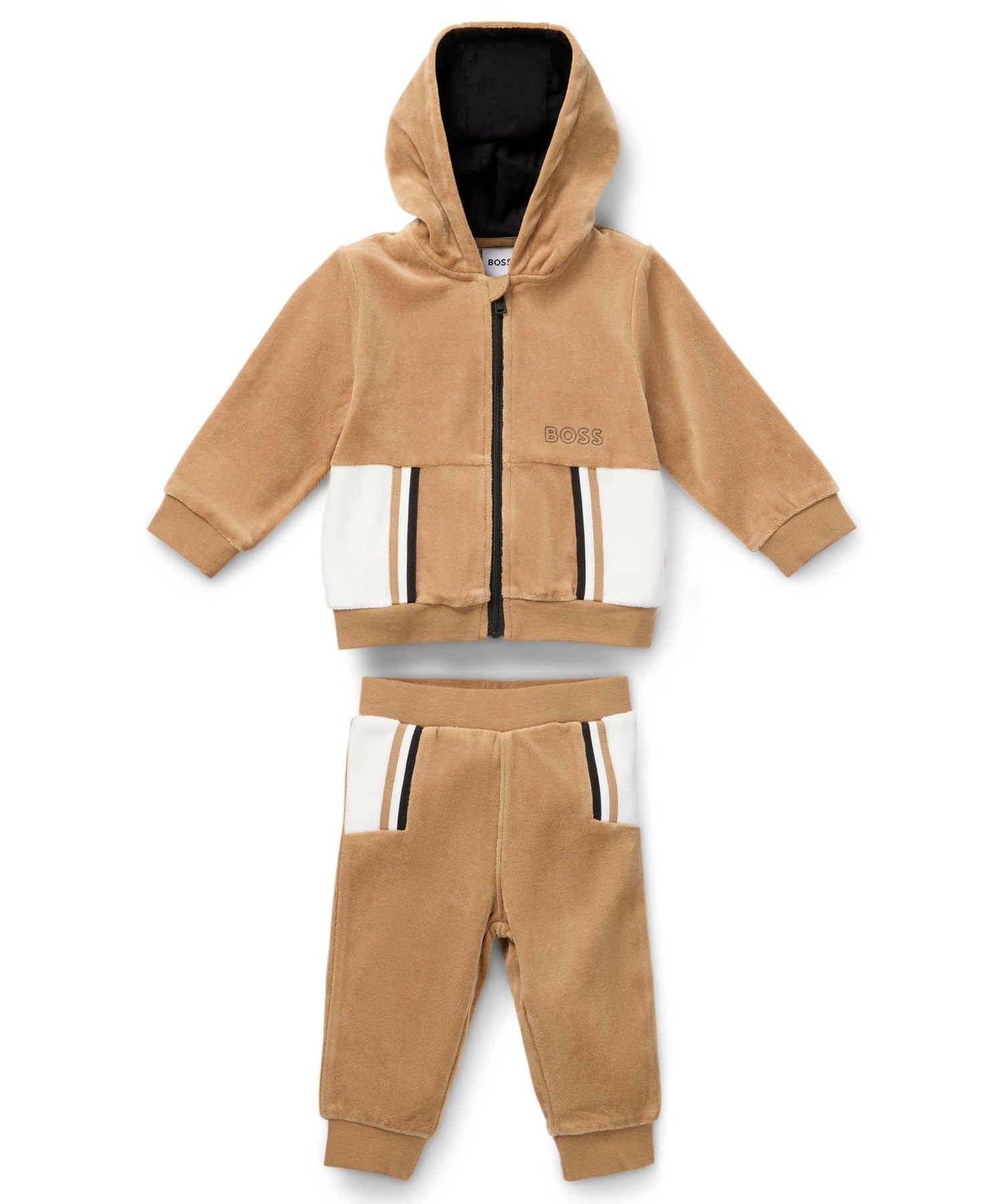 

BOSS Gift Box Baby Cotton Blend Size Beige Tracksuit, 71, бежевый