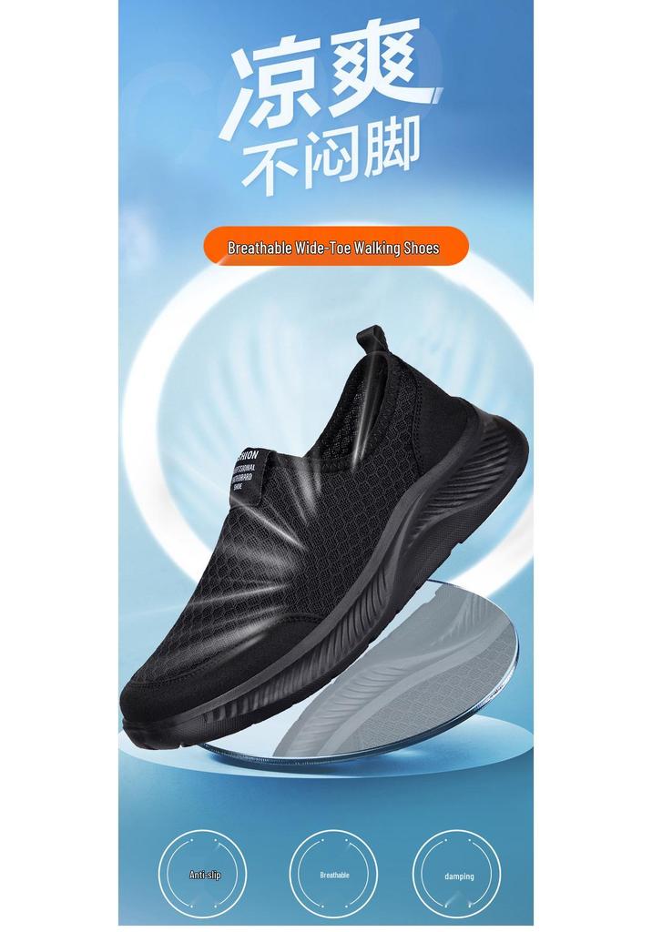 Men's and Women's Summer Breathable Rehab Shoes for Swollen Feet, Bunions, and Elderly Comfort.