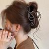 Fashion Leopard Mobius Strip Shape Hair Claw Clip For Women Large Size Barrettes Musical Note Hairpin Ponytail Hair Accessories