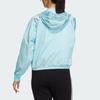 Adidas Ust Windbreaker Sports Casual Adjustable Hooded Jacket Women Jackets Ocean-Blue White HE9961