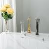 Elegant Slim Waist Mini Crystal Vase for Fresh Flowers - Wine Glass Style