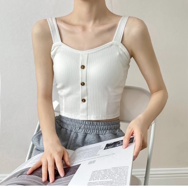 Rayon Short Padded Camisole Tank Top