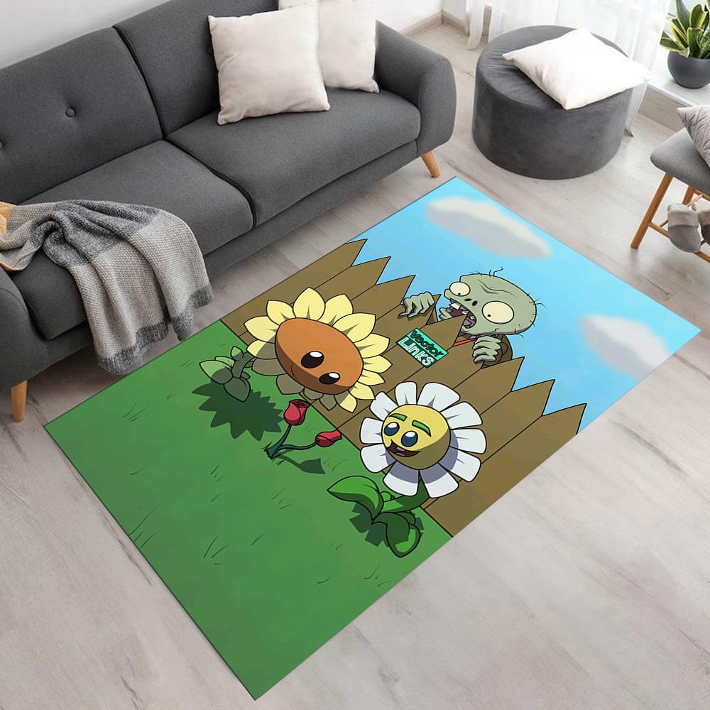 Plants Vs. Zombies Floor Mat Perfect for Decorate room Balcony Foyer Kitchen Anti-slip Rug Office home decor