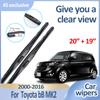 Car Wiper Blades For Toyota bB MK2 Accessories Scion xB Daihatsu Coo Materia 2000 2001-2016 Durable Windshield Windscreen Wipers
